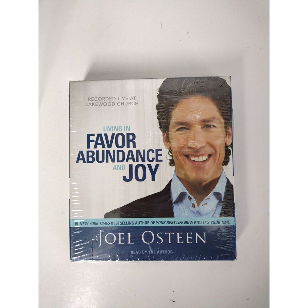 NEW SEALED Living in Favor,‎ Abundance and Joy - Audio CD READ By Osteen, Joel